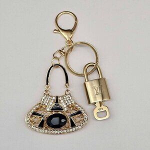 Authentic Louis Vuitton Lock & Key with unbranded Bagcharm, Keycharm, Keychain